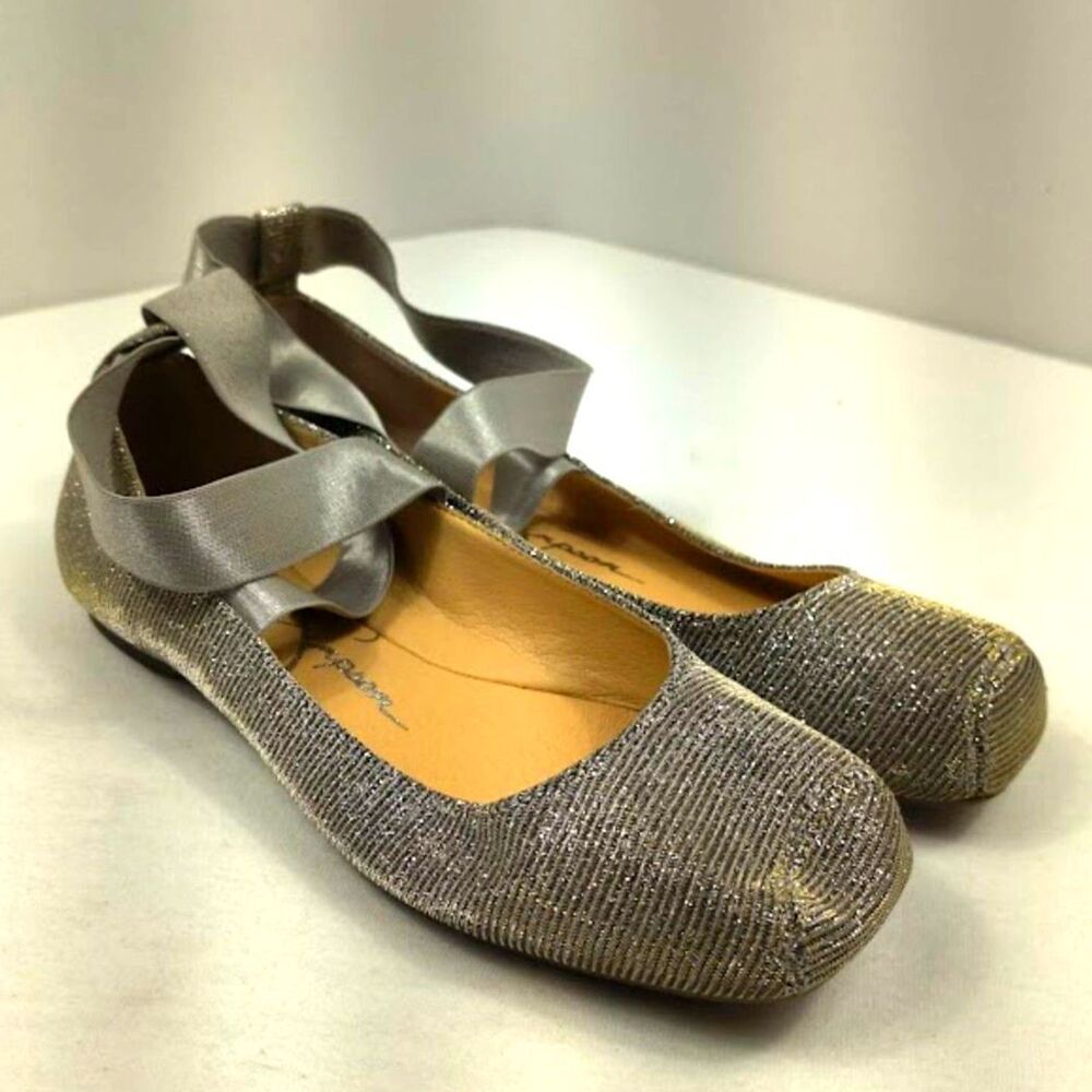 Women's Jessica Simpson Mandalaye Metallic Ballet Flats US Size 8.5M